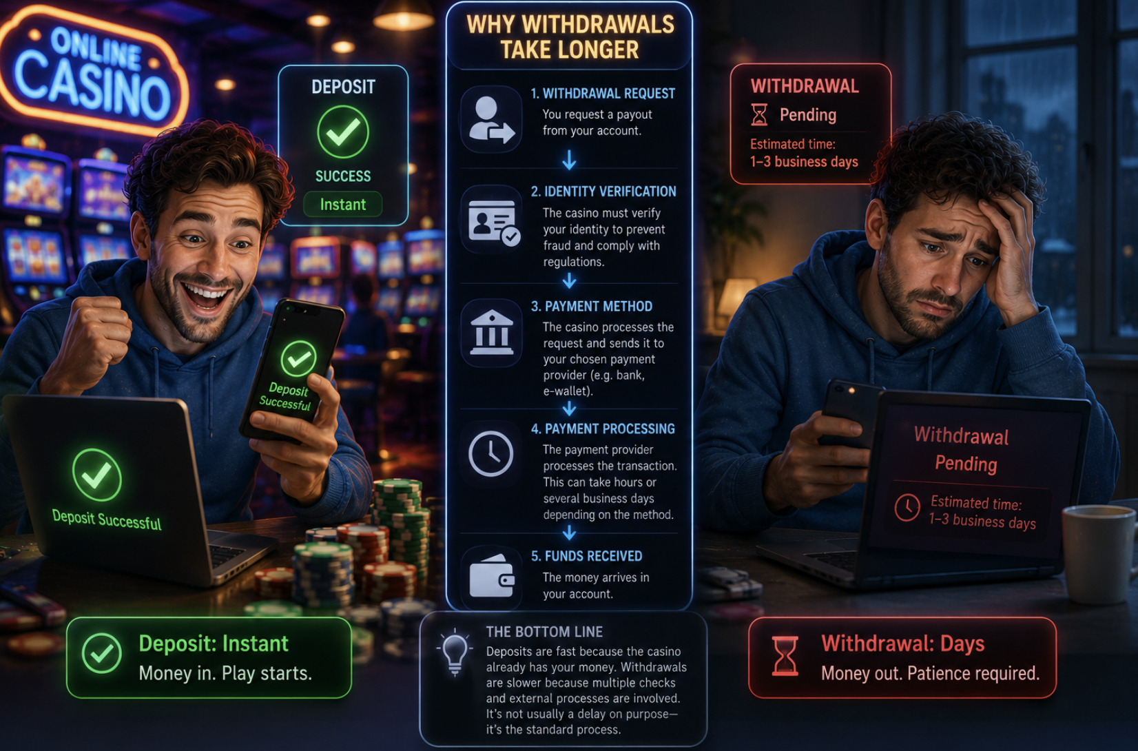 Perché i Prelievi nei Casinò Online Richiedono Più Tempo di Quanto Pensi